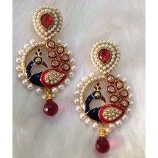 High Ended Designer Earrings in Antique Gold base